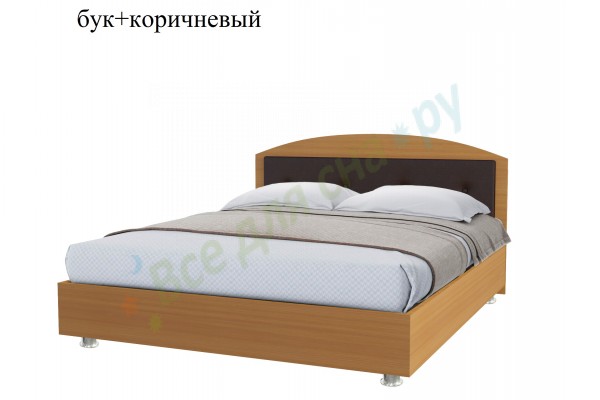 Кровать Промтекс Ориент Мелори 2 (бук/коричневый)