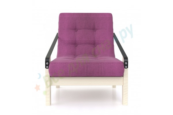 Кресло Arsko Локи Textile (беленый дуб/фиолетовый)